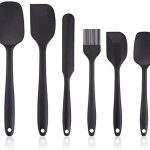 6 PIS SILICONE KITCHEN SPATULA (BLACK)
