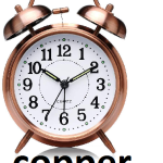 Copper Alarm Clock