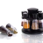 6 IN 1 BLACK SPICE RACK