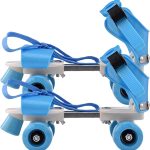 Blue White Roller Skates