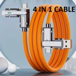 4 in 1 Orange  Charging Cable