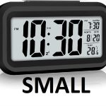 Small Black Digital Clock
