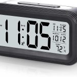 Black Digital Rectangle  Clock