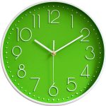 WALL CLOCK GREEN WHITE