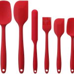 6 PIS SILICONE KITCHEN SPATULA (RED)