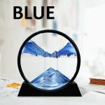 7 INCH QUICK SAND ART PAINTING  (BLUE)