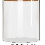 BAMBOO WOODEN LID JAR (500 ML)