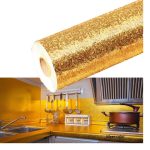 Golden simple Kitchen Stickers Oil Proof Aluminium Foil  (60*200Cm)