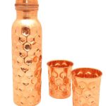 Diamond Copper Bottle With Glass