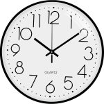 WALL CLOCK BLACK WHITE