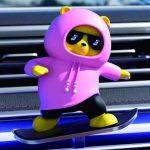 Sliding Bear Car Decoration