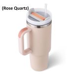 HEAVY Vacuum Insulated Tumbler (Rose Quartz)