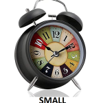 Small Black Bell Clock