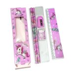 Unicorn Pencil, Eraser, Sharpener, Scale Gift set