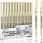 12 PCS DRAWING PEN ART PEN