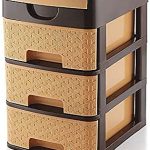 BROWN 3 LAYER MINI DRAWER STORAGE
