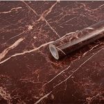 DARK BROWN Marble Aluminum Foil Kitchen Stickers