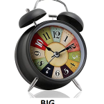 Big Black Bell Clock