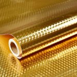 Aluminium Foil (40*200) Kitchen Stickers  Oil Proof GOLDEN 3d