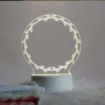 ACRYLIC MESSAGE BOARD ROUND