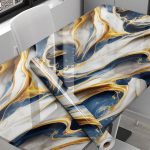 DARK BLUE GOLD MARBEL FOIL (TA-053)