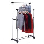 DOUBLE POLE CLOTH RACK