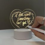 ACRYLIC MESSAGE BOARD HEART