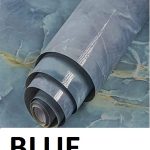 BLUE MARBLE FOIL STICKER WALLPAPER 60*200CM
