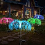 FOUNTAINE SOLAR LAWN LAMP (2 PIS SET) garden light
