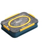 4 SECTION STEEL LUNCH BOX