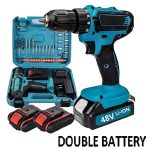 CORDLESS DRILL SET (DOUBLE BATTERY)
