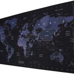 World Map Keyboard Mat