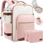 LARGE TRAVEL CARRY BAG OFFWHITE-PINK