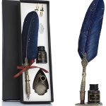 Vintage Carving Feather Pen Set
