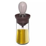 Glass Oil Bottle with Silicone Brush