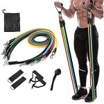 11 Pis  Gym Power Resistance Band Set