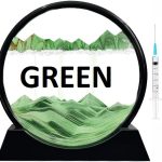 7 INCH QUICK SAND ART PAINTING  (GREEN)