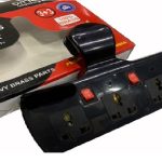 3 PIN Multi Plug with Indicator Black