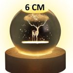 3D Crystal Ball Night Lamp(EIK) (6 cm)