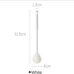 white Multifunctional Soft Silicone Bottle Brush Flexible