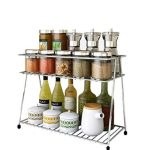 SS 2 Layer Kitchen Masala Spice Rack With Box