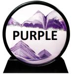 7 INCH QUICK SAND ART PAINTING  (PURPLE)