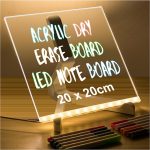 Acrylic LED Message Board 20*20 cm