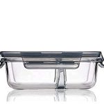 3 SECTION GLASS LUNCH BOX (1 PCS)