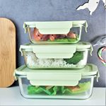 Rectangle Glass Lunch Box Set Of 3
