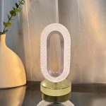 RECTANGLE SHAPE USB RECHARGEABLE CRYSTAL LAMP