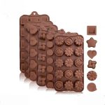 MIX SHAPE SILICONE CHOCOLATE MOLD (1 PIS)