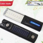 Solar chargeable  5 mode light magnetic torch light