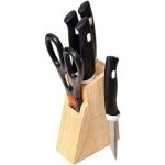 Woodan Stand With Knife Set